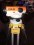 Оптичен нивелир TOP-JR с триножник Topcon и лата, снимка 1