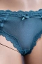 Комплект дамско бельо Hunkemöller – сутиен 90C и бикини XL, тюркоазено-син цвят с дантела, снимка 8