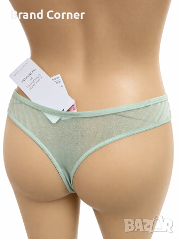 Hunkemöller дамско дантелено долнище, размер L, ментов цвят, снимка 4 - Бельо - 54538668