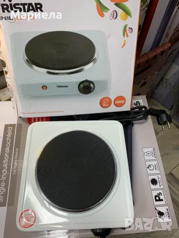Единичен котлон с чугунена плоча / 1000W, снимка 4 - Котлони - 55348552