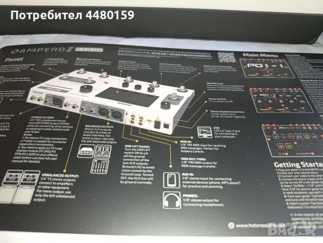 Hotone Ampero II Stage – Като нов! , снимка 5 - Други - 55176427