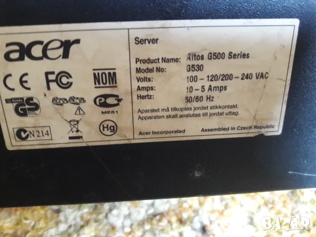 Работната станция Acer Altos G530, снимка 8 - Работни компютри - 55475519