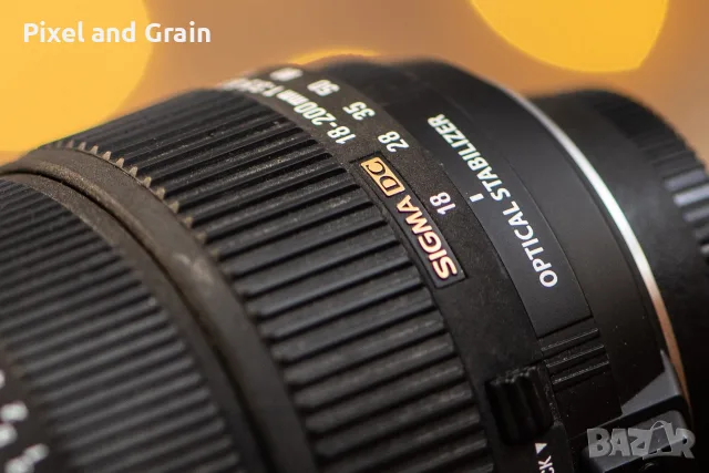 Sigma 18-200mm f/3.5-6.3 DC OS HSM обектив Никон, снимка 4 - Обективи и филтри - 55641261