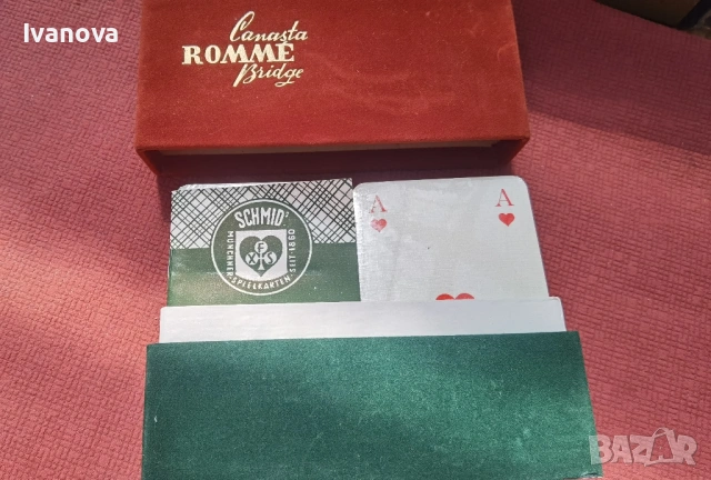 Комплект карти от 1960г, снимка 2 - Карти за игра - 54290438