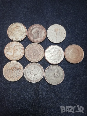 лот 50 евро-цента различни държави-начални години