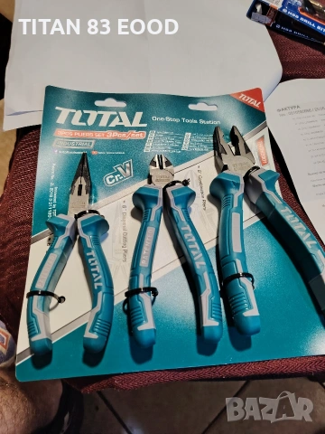 Комплект клещи TOTAL, Industrial, 3 части