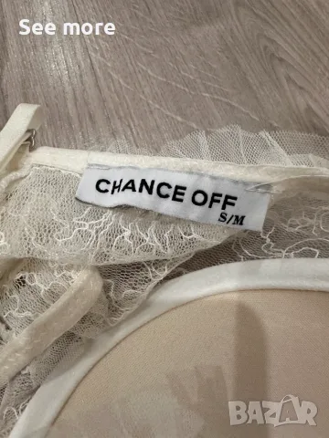 CHANCE OFF дантелен топ S/M, снимка 5 - Корсети, бюстиета, топове - 54209226