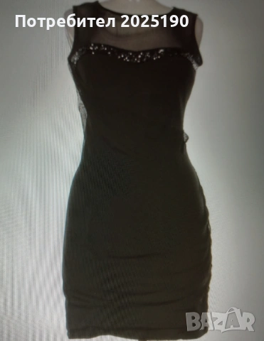 Дамска черна рокля Н&М 