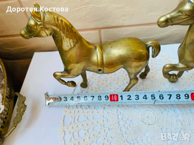 Красив месингов кон от Англия, снимка 7 - Антикварни и старинни предмети - 54685186