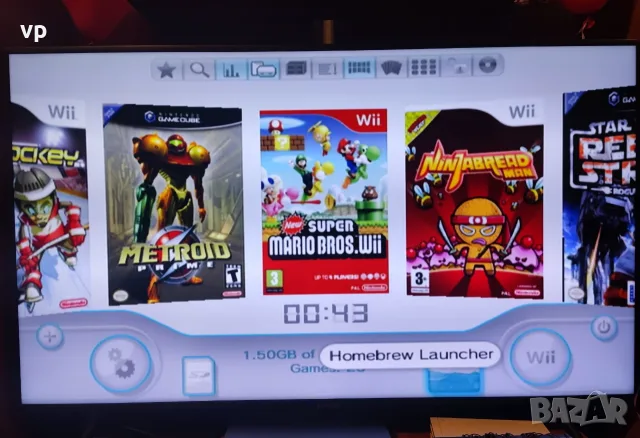Хакната КОНЗОЛА Nintendo Wii Black Edition, Нинтендо с МНОГО ИГРИ! Super Mario, Zelda, Sonic, SEGA.., снимка 17 - Nintendo конзоли - 55395785