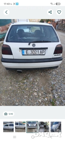 голф 3 1.4 само бензин, снимка 5 - Автомобили и джипове - 54574996
