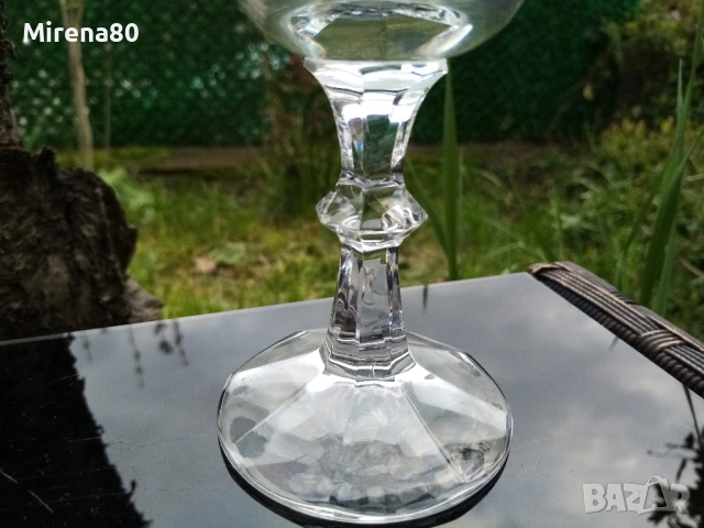 Кристален сервиз от 5 чаши за бяло вино - Австрия ! , снимка 5 - Сервизи - 54169522