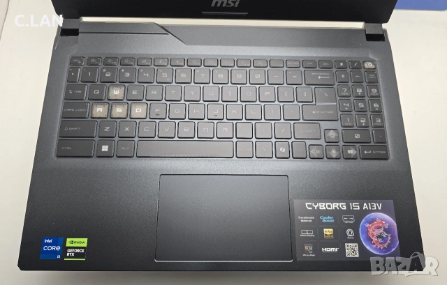 MSI Cyborg 15 A13VF i5 13420H/16GB/512SSD/RTX 4060-8GB/FHD/144HZ/Подсветка, снимка 6 - Лаптопи за игри - 55128496
