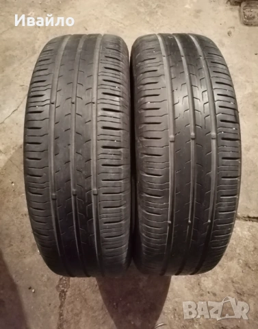 Продавам 2 броя летни гуми 195.65.15 на 1 сезон дот 2019 Контентал 