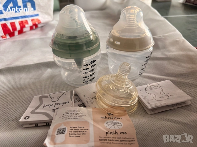 Tomme Tippee Шишета, снимка 5 - Прибори, съдове, шишета и биберони - 54023495