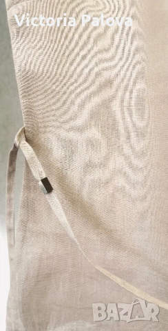 Елегантна ленена блуза/топ без ръкави L’EQUIPE PLUS Италия, снимка 3 - Корсети, бюстиета, топове - 53978957