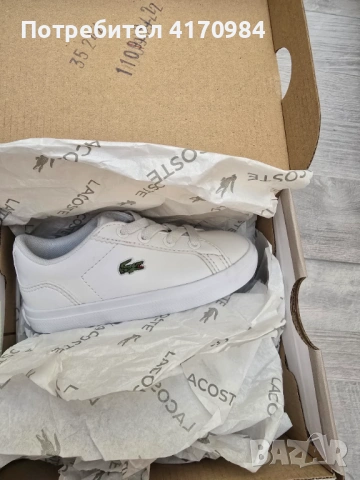 LACOSTE - бели размер 21 , снимка 4 - Детски маратонки - 54801723