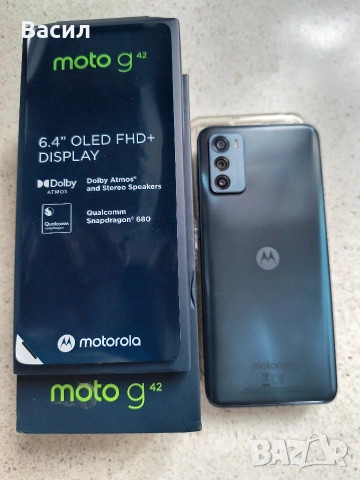 Moto g42 като нов 6/128 GB, снимка 3 - Motorola - 54882325