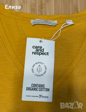 Дамска тениска Tom Tailor Denim, снимка 4 - Тениски - 54305291