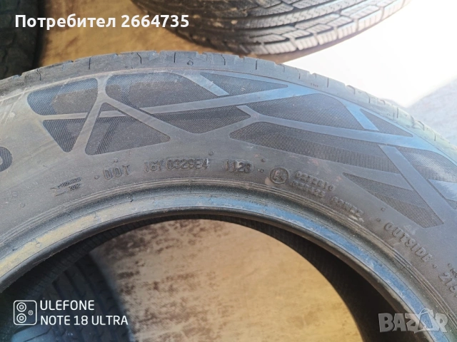 4 броя летни гуми 215/60/16 Continental, снимка 5 - Гуми и джанти - 54348448