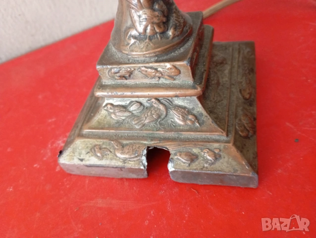 Стара настолна лампа , снимка 3 - Настолни лампи - 54298835