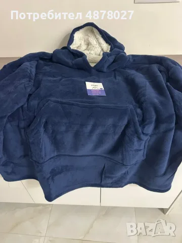 🧣 Дебело зимно одеяло с ръкави и качулка TOP QUALITY HOME SWEET, снимка 15 - Олекотени завивки и одеяла - 55598553