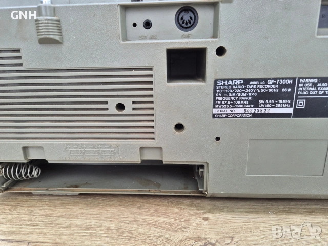 Радиокасетофон Sharp GF-7300H, снимка 8 - Радиокасетофони, транзистори - 55190294