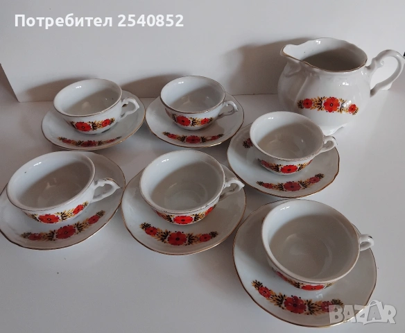 стар сервиз за кафе - порцелан , снимка 6 - Сервизи - 55034256