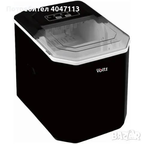 Ледогенератор Voltz, 100W~120W, 12кг./24ч., 1.3л., Черен или бял, снимка 3 - Други - 55339604