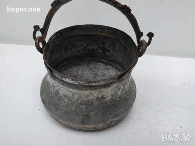 Медно котле 2 л., снимка 7 - Антикварни и старинни предмети - 55125302