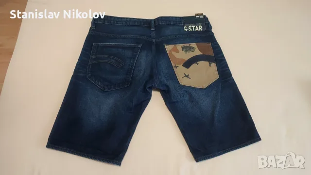 Къси дънкови панталони G-Star Raw Morris Sport Low Tapered, Size 34, снимка 3 - Къси панталони - 55596463