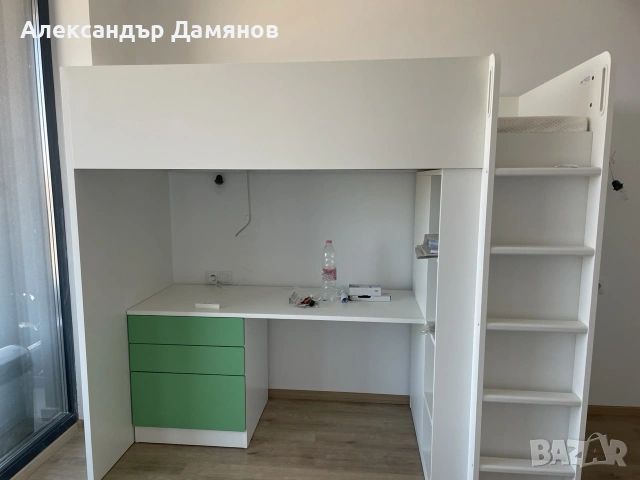 Легло от ИКЕА с надстройка, снимка 2 - Спални и легла - 55240349
