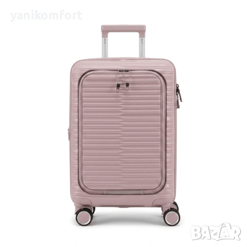 Куфар за ръчен багаж 55×40×20 с лицев джоб с отделение за лаптоп – полипропилен