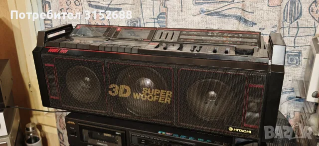 Hitachi boombox, снимка 2 - Радиокасетофони, транзистори - 55347666