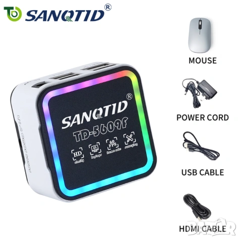 RGB 2K HDR 60FPS SANQTID IMX347 1/1.8" sensor HDMI USB дигитална камера за микроскоп, снимка 3 - Камери - 54903053