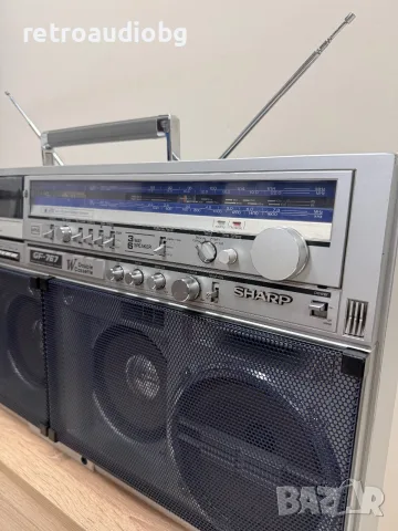 🔈Колекционерски ретро радиокасетофон SHARP GF-767 Z Boombox - профилактиран🔉, снимка 6 - Радиокасетофони, транзистори - 55541044