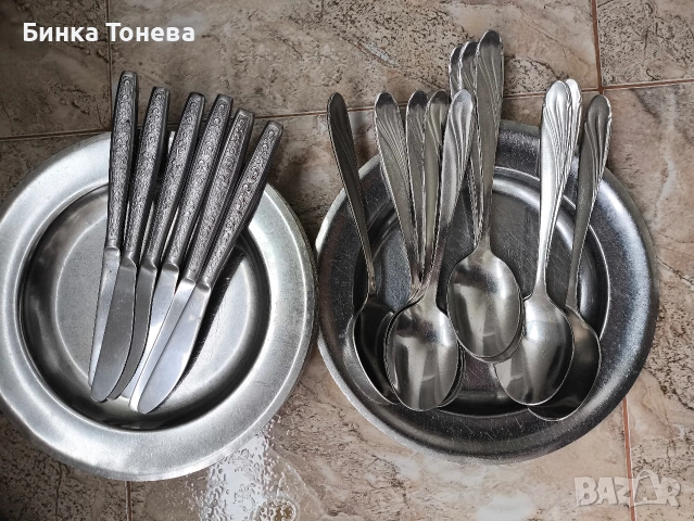 чинии, ножове, лъжици