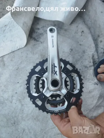 Курбел със средно движение за велосипед колело Shimano deore xt fc m 770, снимка 2 - Части за велосипеди - 55071049