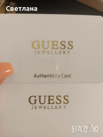 Guess обеци, нови, позлатени, със сертификат за произход, снимка 3 - Обеци - 55364871