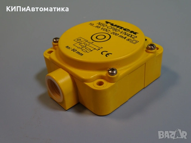 индуктивен сензор TURCK Ni50-CP80-VN4X2 Proximity Sensor 10-65VDC, снимка 2 - Резервни части за машини - 54218516