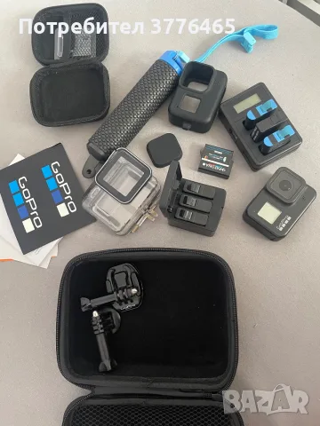Екшън камера GoPro 8 Black + 7 батерии + аксесоари
