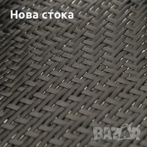 Градински комплект – маса с 2 стола, черен цвят, снимка 2 - Градински мебели, декорация  - 55562182
