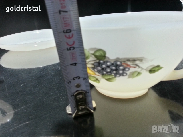 френски аркопал чаени чаши, снимка 4 - Антикварни и старинни предмети - 25187110