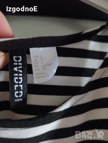 S H&M Прасковена рокля и черно бяла рокля, снимка 13 - Рокли - 54520575