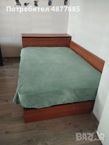Легло с рамка, механизъм за повдигане, матрак - 120 на 190 см и ракла, снимка 2 - Спални и легла - 55180758