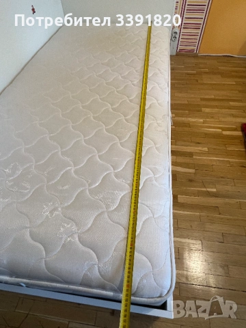 Легло с ракла, матрак и топ матрак 90х190, снимка 2 - Спални и легла - 54728143