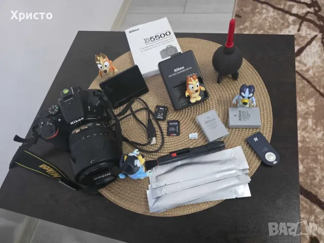 Продавам Nikon D5500 + богат комплект обективи и аксесоари