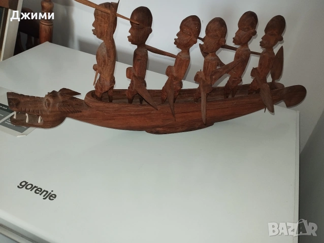 африканска дърворезба, снимка 3 - Антикварни и старинни предмети - 54454834