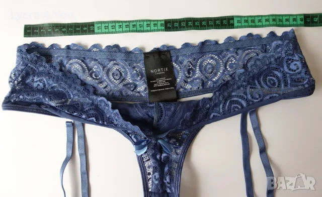 Nortie Lingerie M/L луксозни дантелени прашки с жартиери, снимка 4 - Бельо - 55418210
