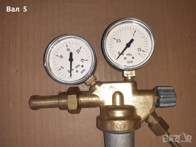 Редуцир вентил за оксижен , кислород , азот , аргон и др, снимка 2 - Други машини и части - 54081585